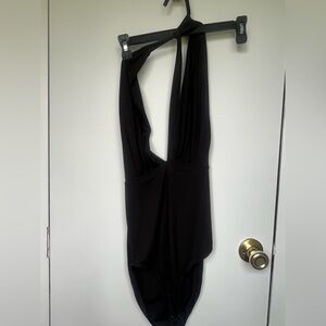 Black Halter Swimsuit